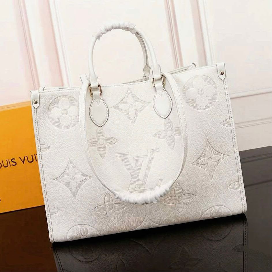 Luxury Monogram Tote Bag with Shoulder Strap -