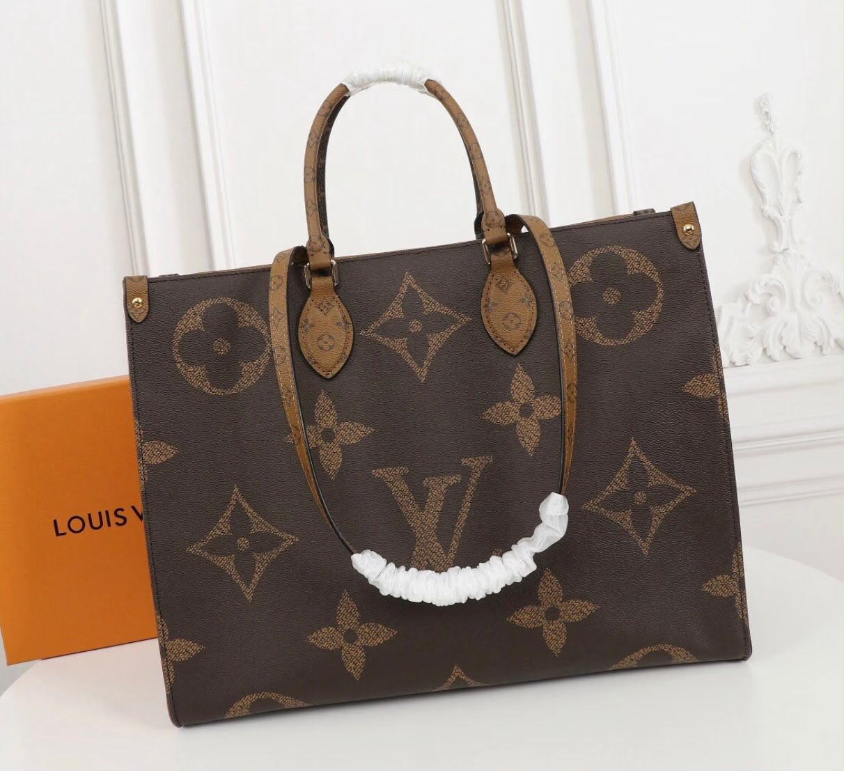 Luxury Monogram Tote Bag with Shoulder Strap -