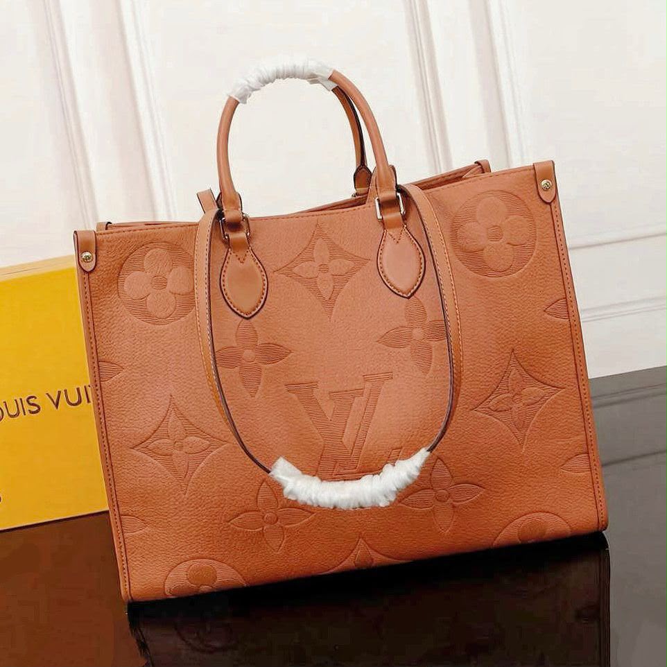 Luxury Monogram Tote Bag with Shoulder Strap -