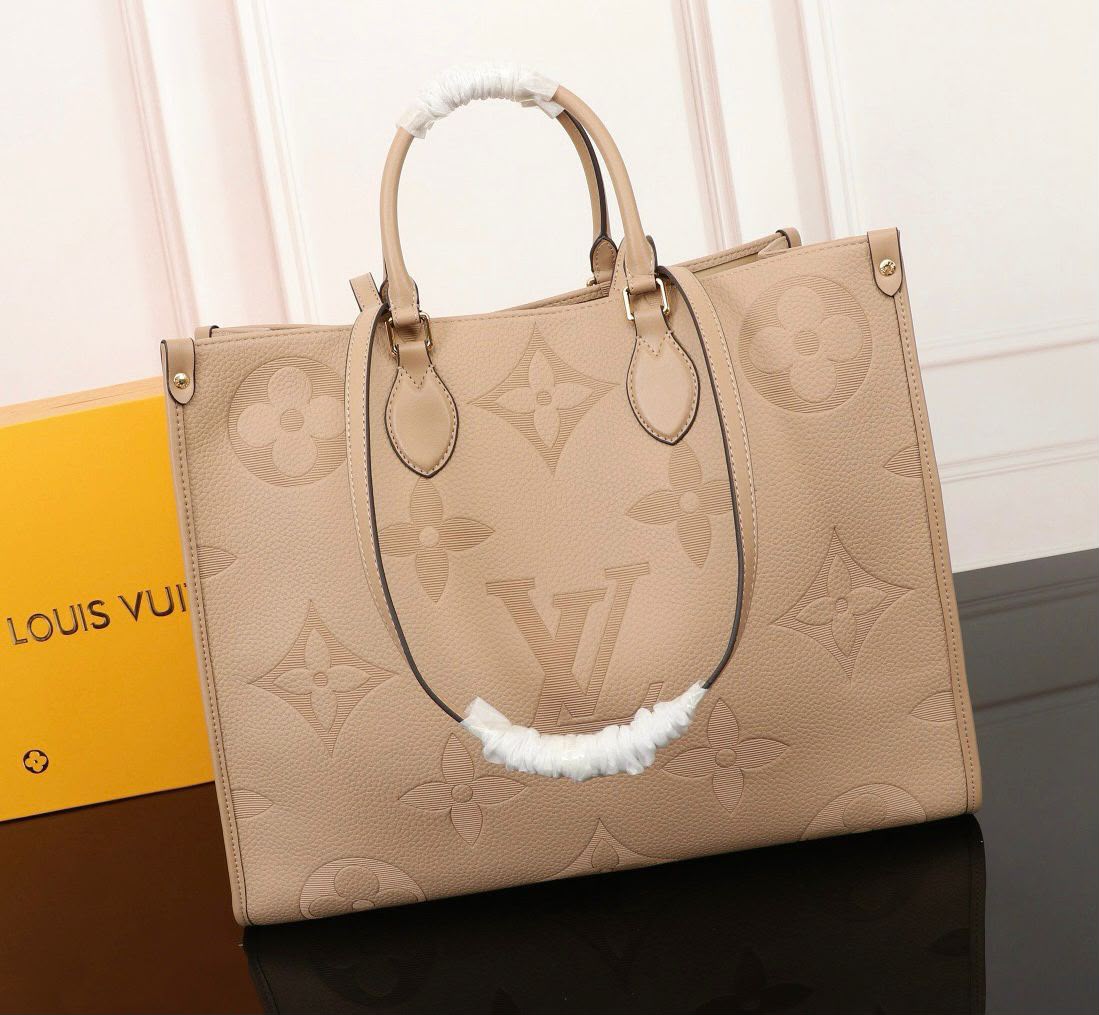Luxury Monogram Tote Bag with Shoulder Strap -