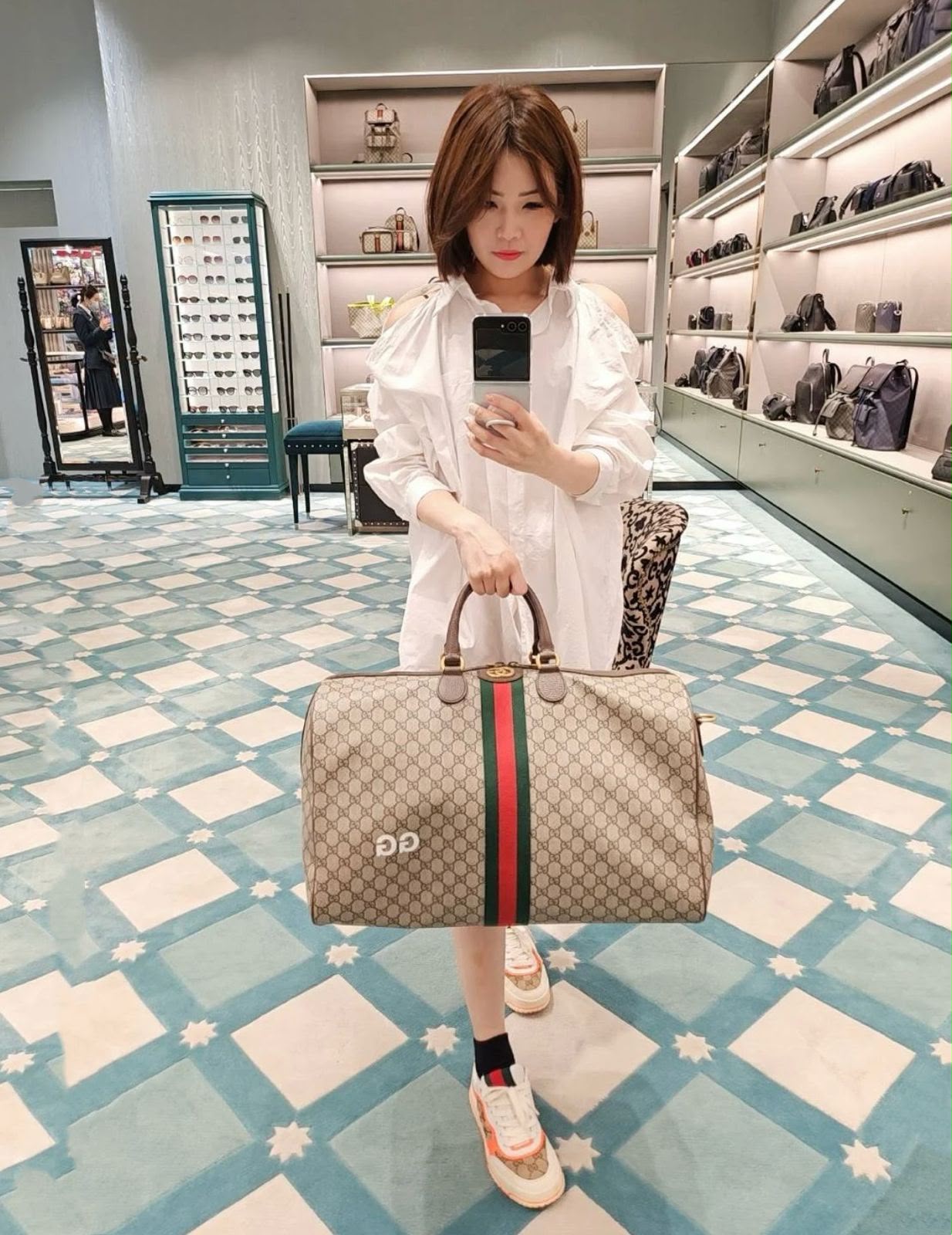 Premium Pattern Travel Duffle Bag - 55 cm