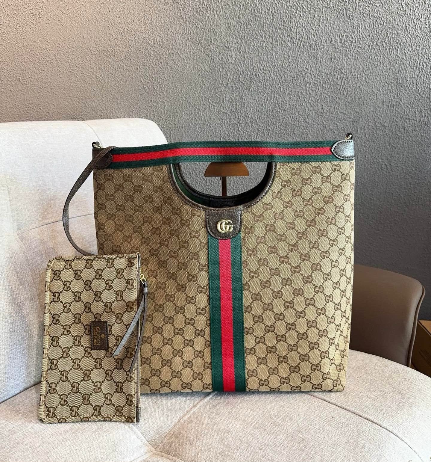 Gucci Designer Tote Bag - Beige
