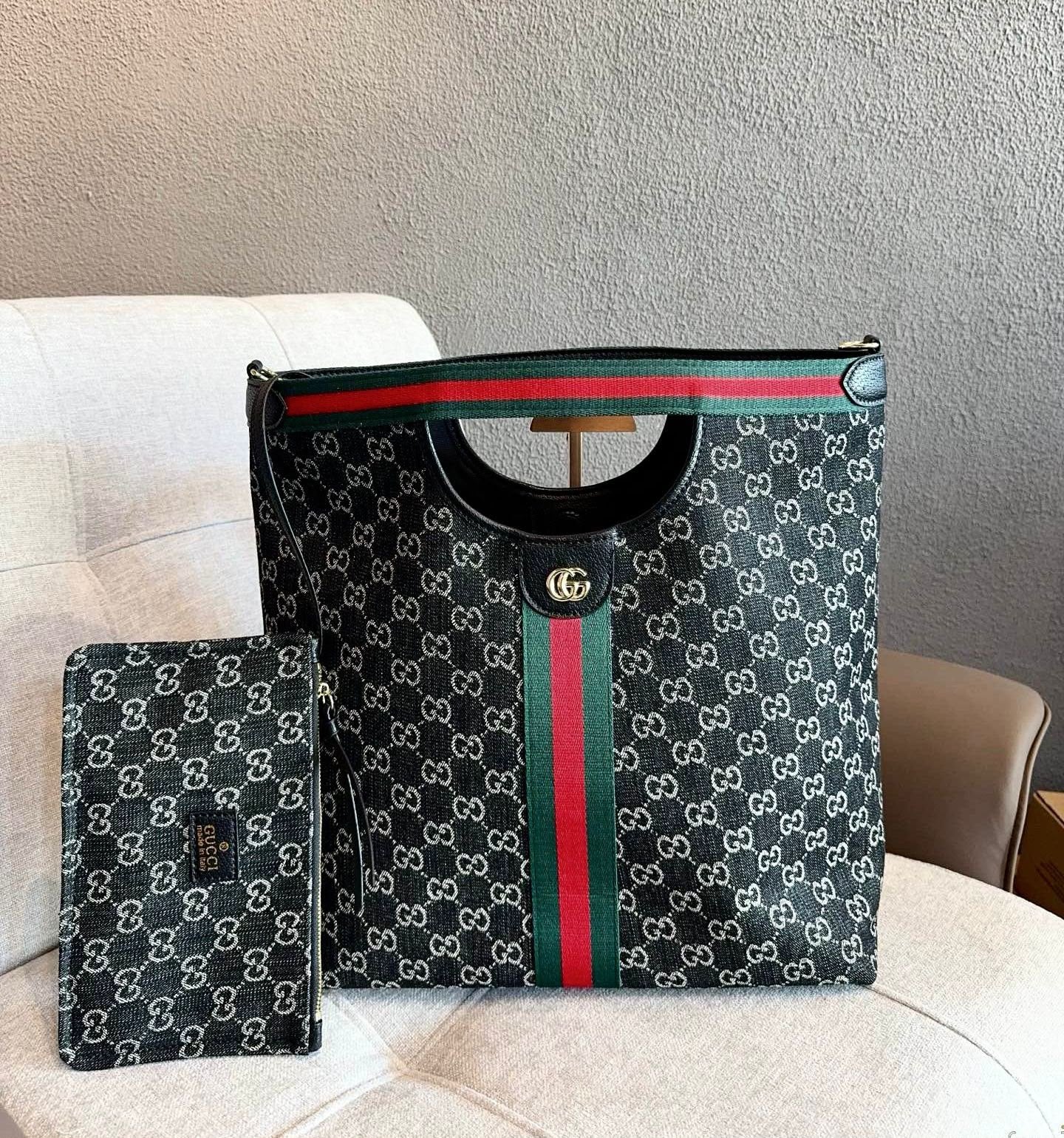 Gucci Designer Tote Bag - Black